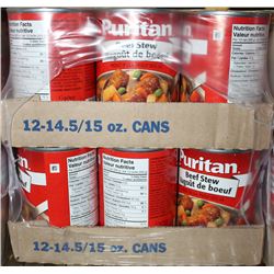 CASE OF PURITAN BEEF STEW