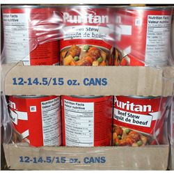 CASE OF PURITAN BEEF STEW