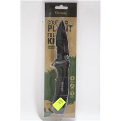 OLYMPIA 30622 FOLDING KNIVE WITH CASE