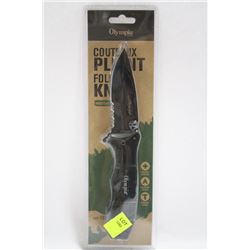OLYMPIA 30622 FOLDING KNIVE WITH CASE