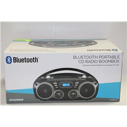 NEW SYLVANIA PORTABLE BLUETOOTH CD RADIO BOOMBOX