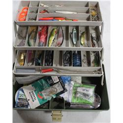 LARGE FISHING BOX WITH TACKLE