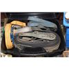 Image 1 : BLACK CASE WITH 4 TIEDOWN RATCHET STRAPS
