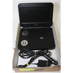 BOX W/ RCA PORTABLE DVD PLAYER W/ WALL