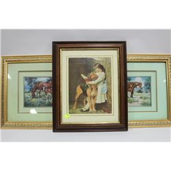 3 FRAMED PICTURES