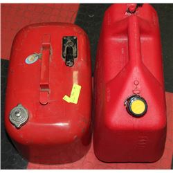 2 GAS CANS ( ONE MARINE - FOR BOATS )