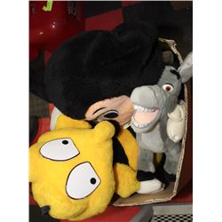 36" MICKEY, 30" BUMBLEBEE & SHREK DONKEY PLUSH TOY