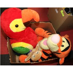 28" PARROT, TALKING TIGGER & SHREK GINGERBREAD MAN