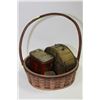 Image 1 : BASKET OF COLLECTIBLE TINS