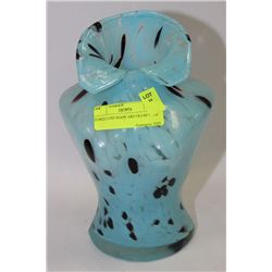 TURQUOISE BODY ART GLASS VASE