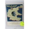 Image 1 : NAZI 1938 HITLER ON MAP POSTCARD
