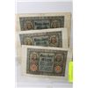 Image 1 : 3 GERMAN 1920 BANK NOTES 100 MARK