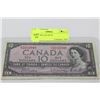 Image 1 : 1954 10 DOLLAR NOTE