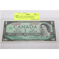 GEM UNC 1967 ASTERISK B/M CENTENNIAL REPLACEMENT