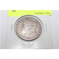 1887 US MORGAN SILVER DOLLAR