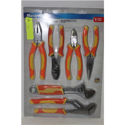 MASTERCRAFT HI VIS 6 PC PLIER AND WRENCH SET