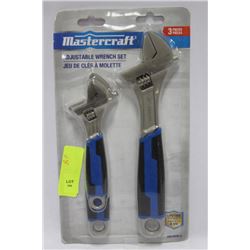 MASTERCRAFT 3 PC ADJUSTABLE WRENCH SET