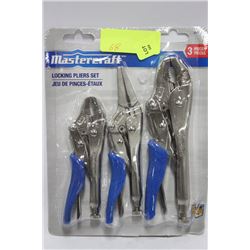MASTERCRAFT 3 PC LOCKING PLIER SET