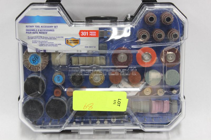 MASTERCRAFT 301 PC ROTARY TOOL ACCESSORY SET