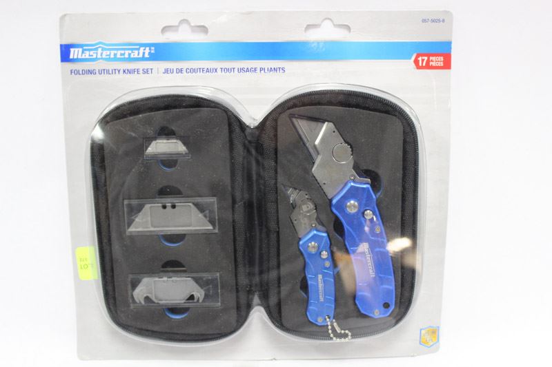 MASTERCRAFT 17 PC FOLDING UTILITY KNIFE SET