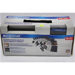 MASTERCRAFT 80 PC SCREWDRIVER AND BIT SET