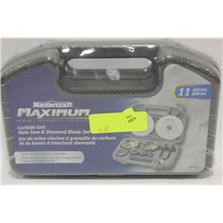 MASTERCRAFT MAXIMUM CARBIDE GRIT HOLE SAW AND