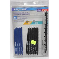 MASTERCRAFT RECIPROCATING SAW BLADE SET 12 PC
