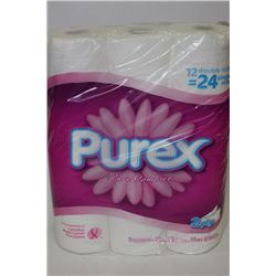 PK OF 12 PUREX DBL ROLL TOILET PAPER