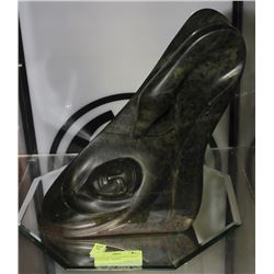 GENUINE ABORIGINAL SOAPSTONE SWAN SCULPTURE -