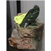 Image 1 : JADE EAGLE CARVING ON JADE PERCH
