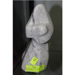 ABORIGINAL STONE CARVING OF MOTHER AND CHILD BY