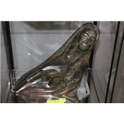 GENUINE ABORIGINAL SOAPSTONE MYSTICAL EAGLE CARVIN