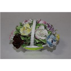 ROYAL DOULTON BONE CHINA FLOWER BASKET