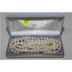 .925 SILVER NATURAL PEARL-FRESHWATER NECKLACE