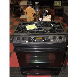 BLACK GE PROFILE FULL GAS RANGE