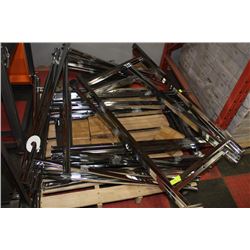 PALLET OF CHROME RACKS