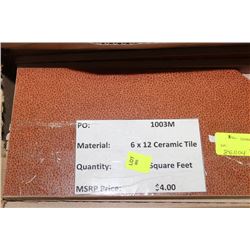 4 BOXES OF 1003M 6 X 12 CERAMIC TILE
