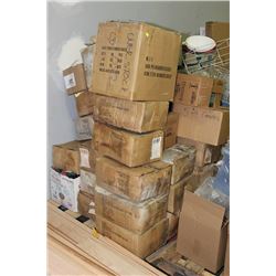 PALLET OF STREAMERS AND PARTY SUPPLIES