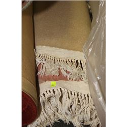 LARGE OVAL WOOL AREA CARPET