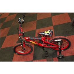 HOT WHEEL KIDS BIKE WITH TRAINING WHEELS