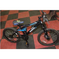 MONGOOSE 7 SPEED FULL SUSPENSION KIDS BIKE WITH