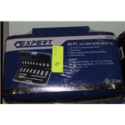 20 PC 3/8" DRIVE METRIC SOCKET SET