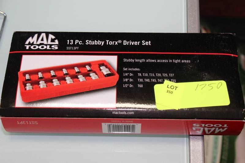 MAC TOOLS 13 PC STUBBY TORX DRIVER SET