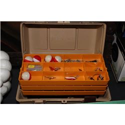 OLD PAL TACKLE BOX W CONTENTS AND