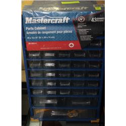 NEW MASTERCRAFT PARTS CABINET