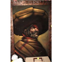 ESTATE WOOD FRAMED FELT PICTURE