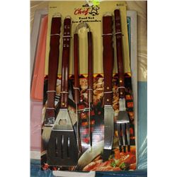 TRAY & BBQ TOOL SET