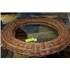 Image 1 : WICKER FRAMED MIRROR
