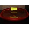 Image 1 : ORANGE ART GLASS DISH