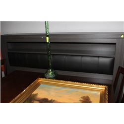 KING SIZE PADDED BOOKSHELF HEADBOARD